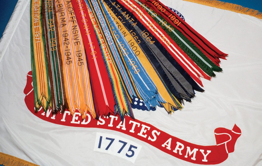 Custom Embroidered Service Streamers