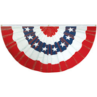 Red White and Blue Stars & Stripes Illusion Full Fan