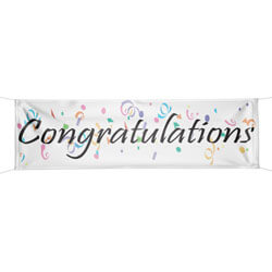 congratulations banner photograph