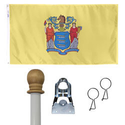Outdoor New Jersey Flag