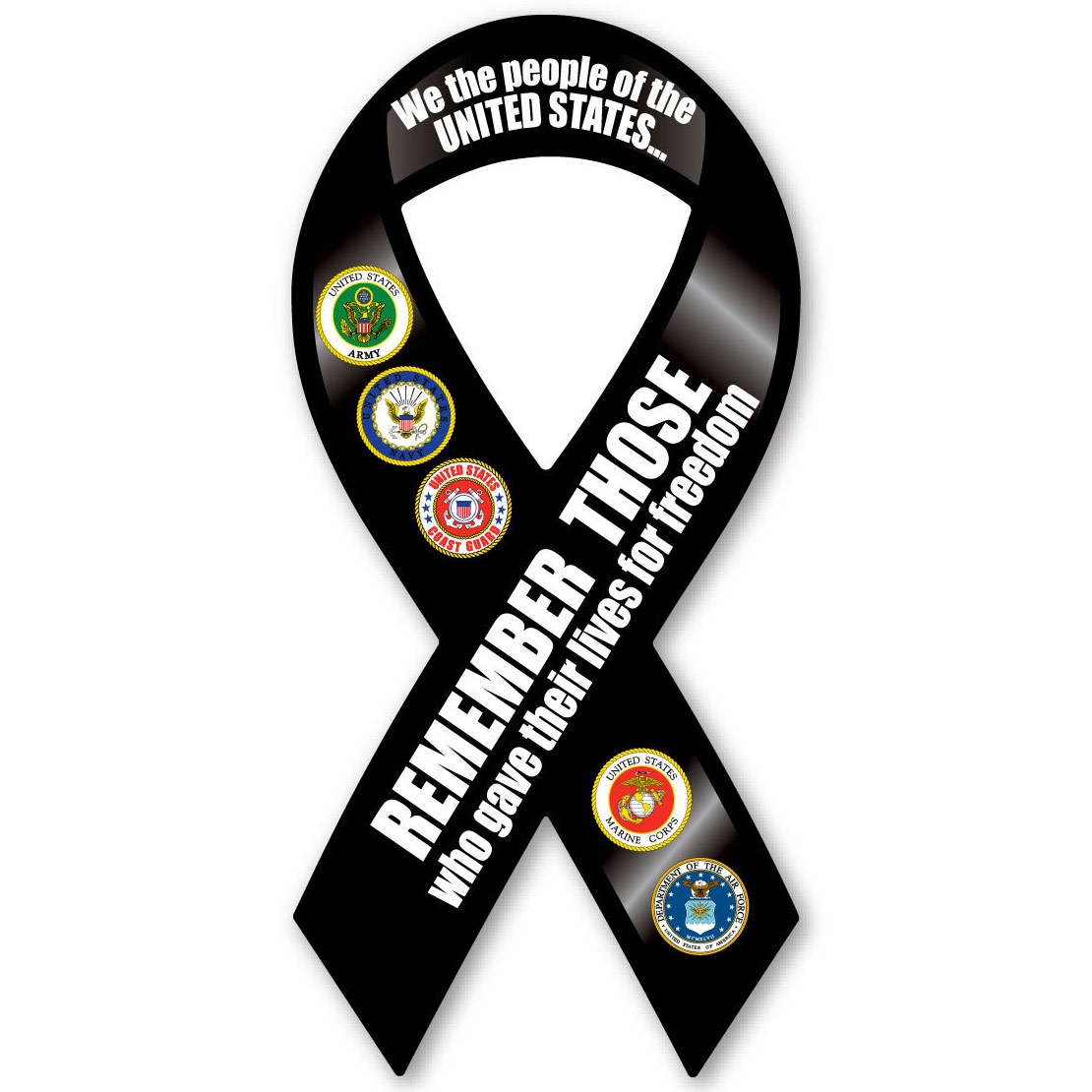 Remember Those Who Gave Their Lives Ribbon Magnet