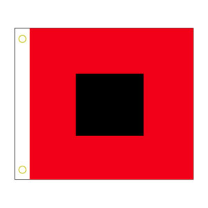 US Storm Signal Hurricane flag