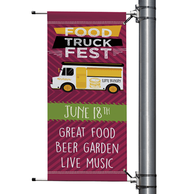 Combined Poly Street Pole Banner