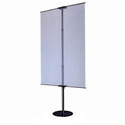 Aluminum Black Adjustable Banner Round Stand
