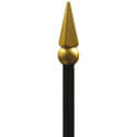 Black Plastic Miniature Staff