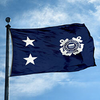 Coast Guard Rear Admiral Upper Half Flag