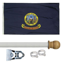 American made Idaho flags