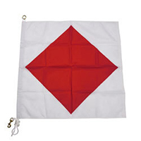 Nylon Rope Metal 'F' International Code Signal Flag