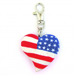 Patriotic Heart Clip