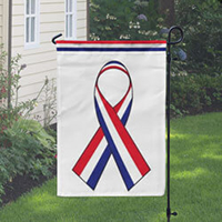 Red White and Blue Ribbon Flag