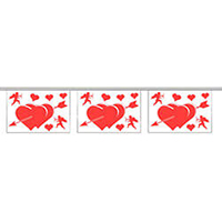 Hearts String Pennants