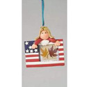 USA Angel Photo Frame Ornament