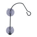 Shepherd's hook with suction cups
