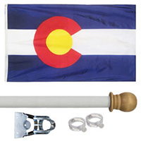 USA made Colorado Flags,