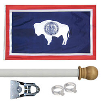 Wyoming Outdoor Flag
