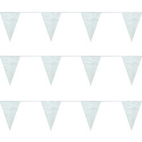 White String Large Pennants