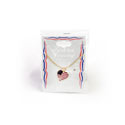 US Flag Heart Necklace