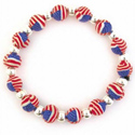 Patriotic Classic Clay Bracelet