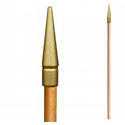 One-Piece Pole with Gilted Spear Ornament