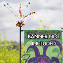 Mardi Gras Frizzle Frazzle Garden Stand