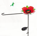 Hummingbird Spinner Solar Garden Stand