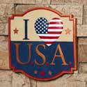 I Love U.S.A. Plaque