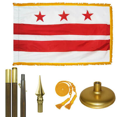 Premium District of Columbia Flag Kit