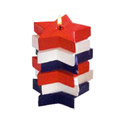 Stacked Star Pillar Candles
