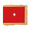 Army Brigadier General Flag with Pole Hem and Fringe