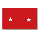 Army Major General Flag w/Pole Hem