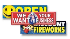 religious banners, patriotic banners, patriotic bunting