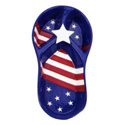 Stars and Stripes Flip Flop Serving Dish
