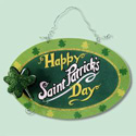 St. Pat's Day Wood Hanging Sign