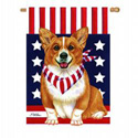 Welsh Corgi Patriotic Banner