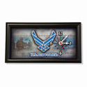 Air Force License Plate Clock
