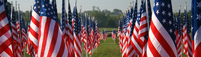 Honor those who fought for our freedoms this memorial day by placing a memorial stick flag.