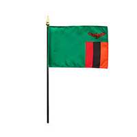 Republic of Zambia Miniature Flag