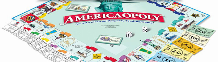 Americaopoly is America's favorite board game. Get yours today for loads of family fun.