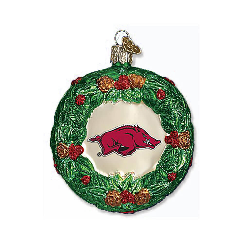 razorback wreath ornament razorback wreath ornament