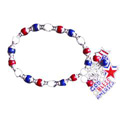 God Bless America Charm Bracelet