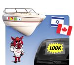 decals, nautical decals, signal flag decals, world flag decals, advertising decals, razorback decals, bumper stickers, flag sticker