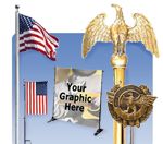 Flagpoles, flag poles, exhibit and display poles, advertising poles, wall mount flag poles, in ground commercial flag pole, nautical flag pole, residential flag pole, home flag kits, auto flags, boar flags