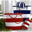 Summer Striped Tote Bag