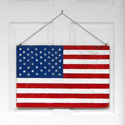 Horizontal American Flag Wall Hanging