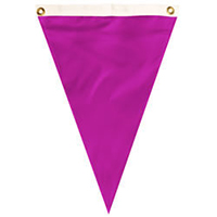 Single Pennants with Purples & Pinks