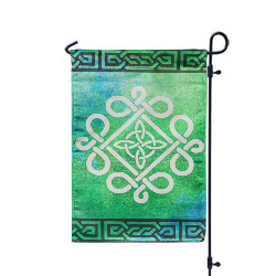 Celtic Green Garden Lustre Flag, EE14LU10770G