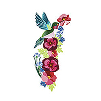 Hummingbird Garden Flag Stand Icon, EE20216