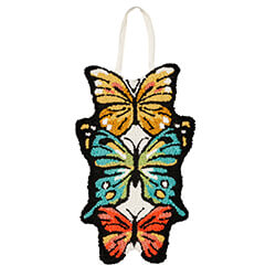 Butterfly Fields Hooked Door Hanger, EE2DHP2382