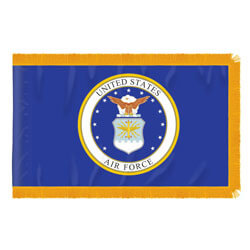 Air Force Fringed Flag with Pole Hem, AAIRF23PHF