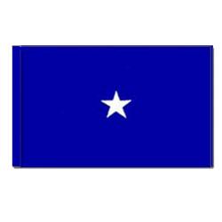 Air Force Brigadier General flag with Pole Hem, AAIRFSTAR134PH